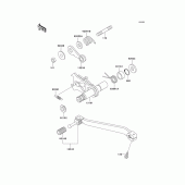 Схема вузла: Перемикач передач для Kawasaki KL250 KL250 Super Sherpa