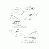 Схема вузла: Decals(silver)(b3) для Kawasaki ZX1200 Ninja ZX-12R