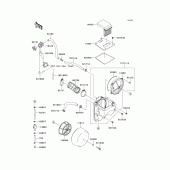 Схема узла: Воздушный фильтр для Kawasaki KLX250 KLX250SF