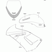 Схема вузла: Decals(ebony)(a6f) для Kawasaki EX650 Ninja 650
