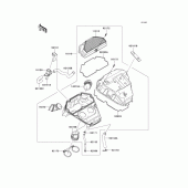 Схема узла: Воздушный фильтр для Kawasaki EX650 Ninja 650