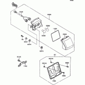 Схема вузла: Tail lamp для Kawasaki ZX1100 ZZ-R1100