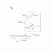 Схема вузла: Аксесуари (Tail Grip) для Kawasaki ZX1400 Ninja ZX-14R ABS