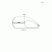 Схема узла: Наклейка(Оранжевый/Белый)(LHF) для Kawasaki BJ250