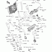 Схема узла: Water pipe для Kawasaki ZX600 Ninja ZX-6R