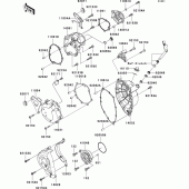 Схема узла: Engine cover(s) для Kawasaki ZX1000 Ninja ZX-10R