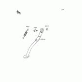 Схема вузла: Підставка для Kawasaki KLX250 KLX250ES