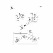 Схема вузла: Перемикач передач для Kawasaki KMX50 KSR-I