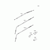 Схема вузла: Троси для Kawasaki KLX250 D-Tracker