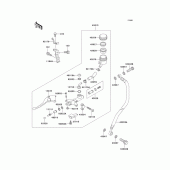 Схема вузла: Clutch master cylinder для Kawasaki ZX750 Ninja ZX-7R