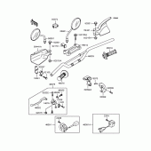Схема узла: Руль для Kawasaki KLX250 KLX250