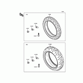 Схема вузла: Шини для Kawasaki ZX636 Ninja ZX-6R ABS