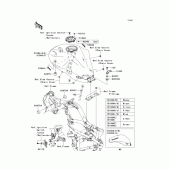 Схема вузла: Паливний бак для Kawasaki EX650 Ninja 650