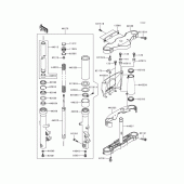 Схема узла: Вилка передней оси для Kawasaki VN1500 VN1500 Classic Tourer Fi
