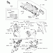 Схема узла: Электрооборудование для Kawasaki EX650 Ninja 650