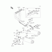 Схема узла: Выхлопная система (s) для Kawasaki ZX1200 ZZR1200