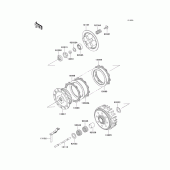 Схема вузла: Зчеплення для Kawasaki KX125