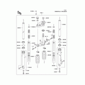 Схема вузла: Вилка передньої осі (- mdkdps4z 5fk40200) для Kawasaki BR125 Bajaj Wind