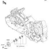 Схема вузла: Водяний насос Kawasaki VN1700 Vulcan 1700 Voyager Custom ABS