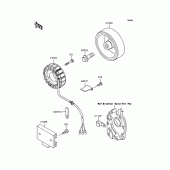 Схема вузла: Генератор для Kawasaki ZR400 Zephyr
