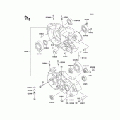 Схема вузла: Картер двигуна для Kawasaki KX500