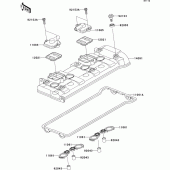 Схема узла: Клапанная крышка для Kawasaki ZX1000 Ninja ZX-10R