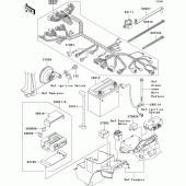 Схема вузла: Електроустаткування для Kawasaki ZR1200 ZRX1200