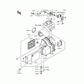 Схема узла: Воздушный фильтр для Kawasaki BJ250 Estrella