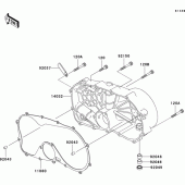 Схема вузла: Right engine cover(s) для Kawasaki VN800 Vulcan 800 Classic