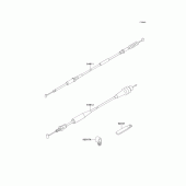 Схема узла: Тросики для Kawasaki KX125