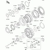 Схема вузла: Зчеплення для Kawasaki VN1500 VN1500 Classic