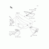 Схема вузла: Сидіння для Kawasaki KLX450 KLX450R