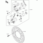Схема узла: Передний тормоз для Kawasaki EN500 Vulcan 500 LTD