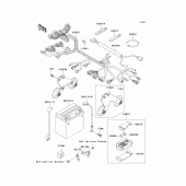 Схема узла: Электрооборудование для Kawasaki VN1500 Vulcan 1500 Classic