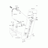 Схема вузла: Задній гальмівний циліндр для Kawasaki KLX450 KLX450R