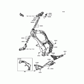 Схема вузла: Рама для Kawasaki ZR1000 Z1000 ABS