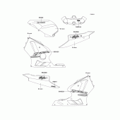 Схема узла: Decals(green)(b2) для Kawasaki ZX1200 Ninja ZX-12R