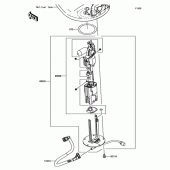 Схема вузла: Паливний насос для Kawasaki ZX1000 Ninja 1000 ABS