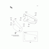 Схема вузла: Side covers для Kawasaki VN1500 Vulcan 1500 Nomad Fi