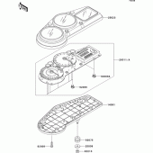 Схема узла: Meter(s) для Kawasaki ZX1200 Ninja ZX-12R