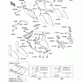 Схема вузла: Нижній обтічник для Kawasaki ZX600 ZZ-R600