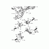 Схема узла: Подножки для Kawasaki EX300 Ninja 300