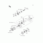 Схема вузла: Колінчастий вал для Kawasaki KX450 KX450F