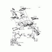 Схема узла: Заднее крыло для Kawasaki ZX1000 Ninja ZX-10R ABS