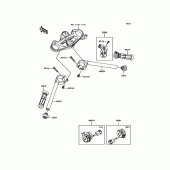 Схема узла: Руль & Пульт управления рулевой для Kawasaki ZX1000 Ninja H2R