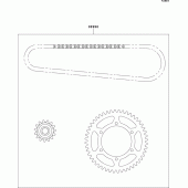 Схема вузла: Chain kit для Kawasaki ZX600 ZZ-R600