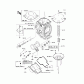 Схема узла: Комплектующие карбюратора для Kawasaki ZX900 Ninja ZX-9R