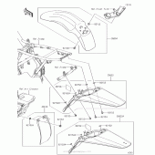 Схема узла: Крыло для Kawasaki KLX140 KLX140G
