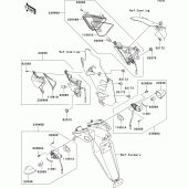 Схема узла: Поворотники для Kawasaki ZX1000 Ninja ZX-10R