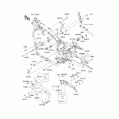 Схема узла: Крепление двигателя для Kawasaki VN1700 VN1700 Classic ABS